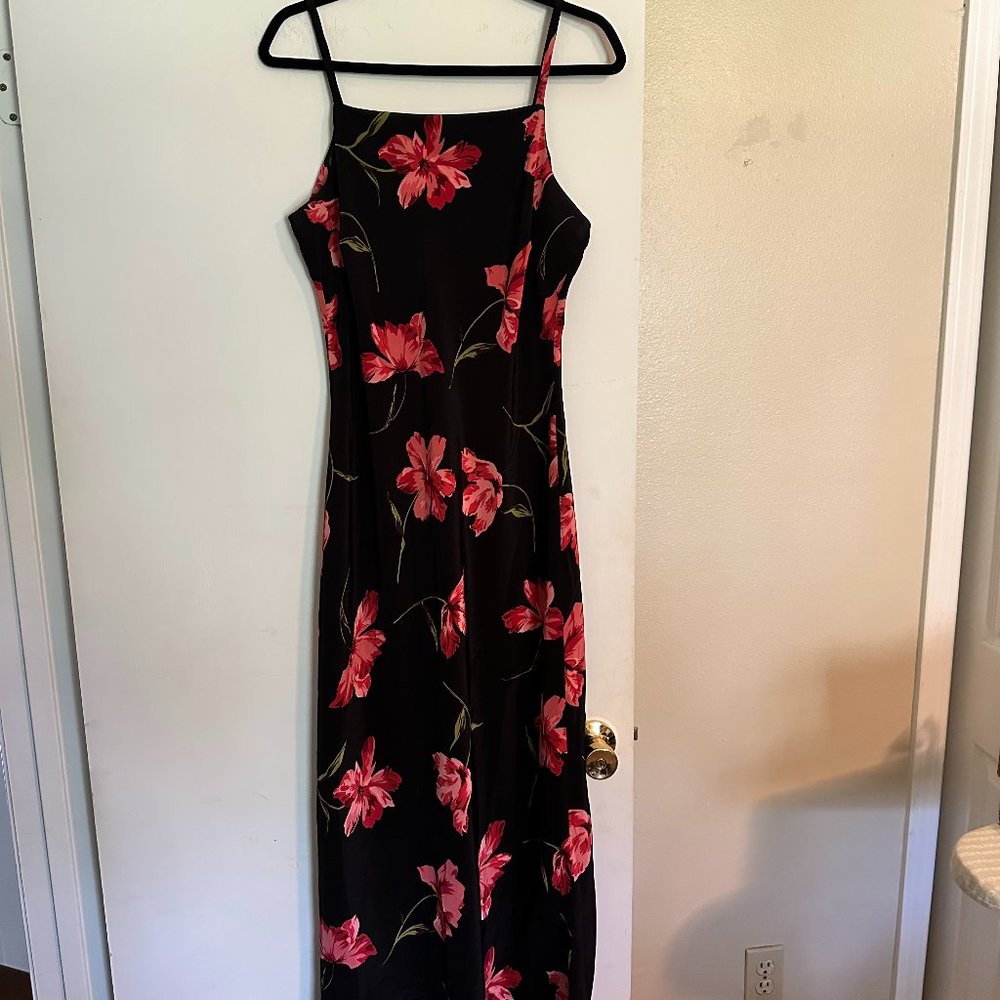 90s Floral maxi dress